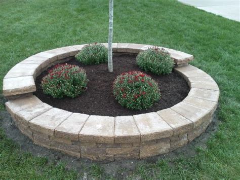 Traditional Landscape In Egg Harbor Township Stone Border Around Tree