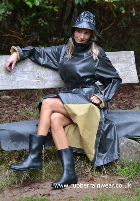 This Beautiful Babe Is Ready To Go In Her Revealing Rubber Rainwear Find More On Our Website