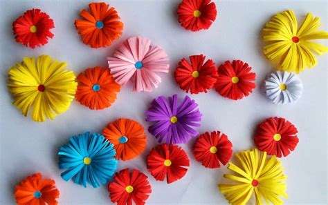 How To Make Paper Flowers Easy Without Glue Easy Diy Handmade Paper