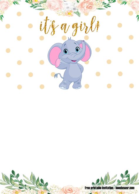 Here are our tips to plan the best party. FREE Printable Elephant Baby Shower Invitations Templates ...