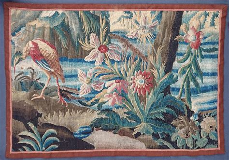 18th Century French Verdure Tapestry Panel Bada