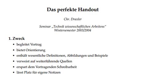 Word beispiel präsentation handout vorlage. DIversität ⇔ UNIversität:  #arbeitstechniken  Das ...