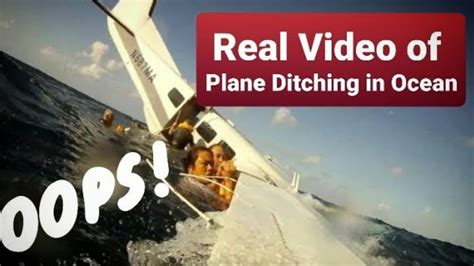 Hawaiian Plane Crash Into The Ocean Real Video From Inside The Cabin