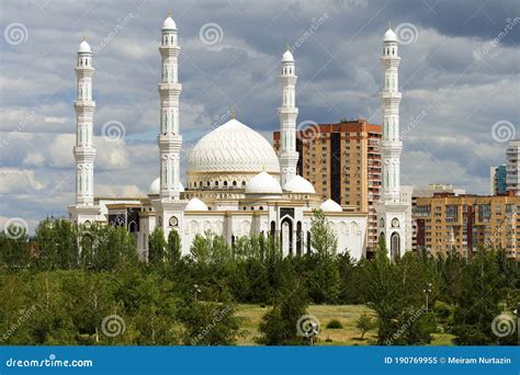 Hazrat Sultan Mosque In Nur Sultan Kazakhstan Photo Taken
