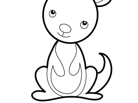 Download Baby Kangaroo Coloring Page at GetColorings.com | Free ...