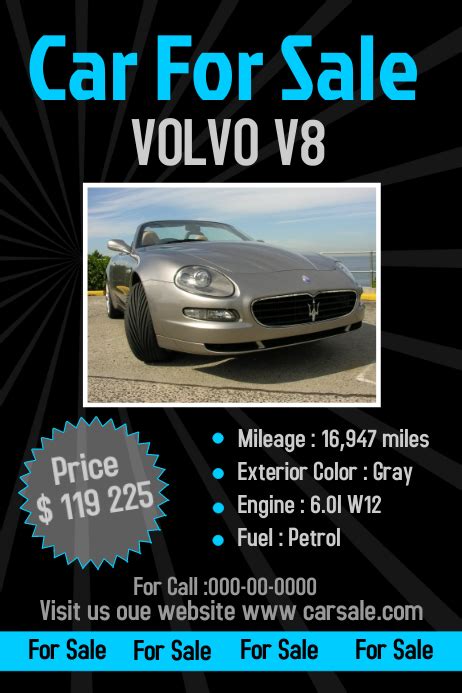 Copy Of Car Sale Poster Template Postermywall