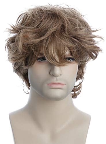 Top 10 Curly Brown Wig Short Mens Costume Wigs Noitila
