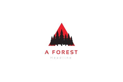 A Forest Logo Template Forest Logo Logo Templates Professional