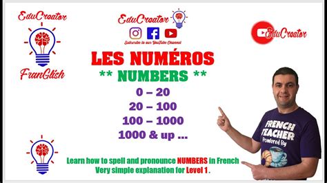 Les Numéros Les Nombres ~ Numbers In French Youtube
