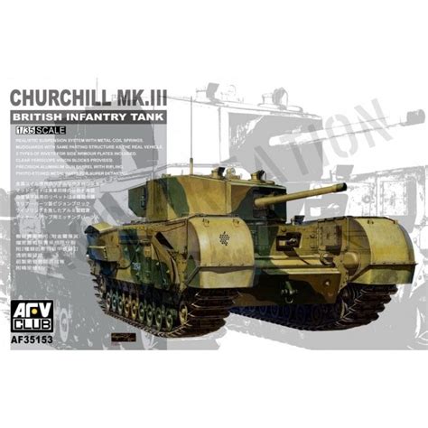 135 Churchill Mk Iii British Infantry Tank Military Model Kit
