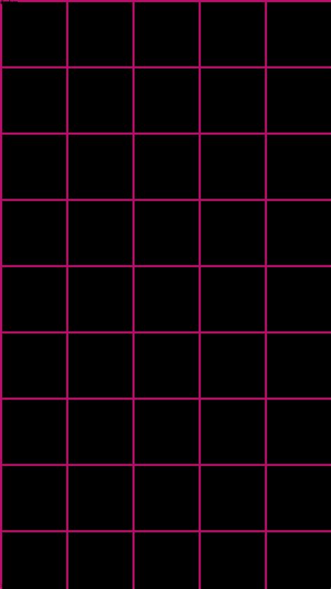 Wallpaper Graph Paper Black Pink Grid 000000 Ff1493 0° 5px 180px 900x1600