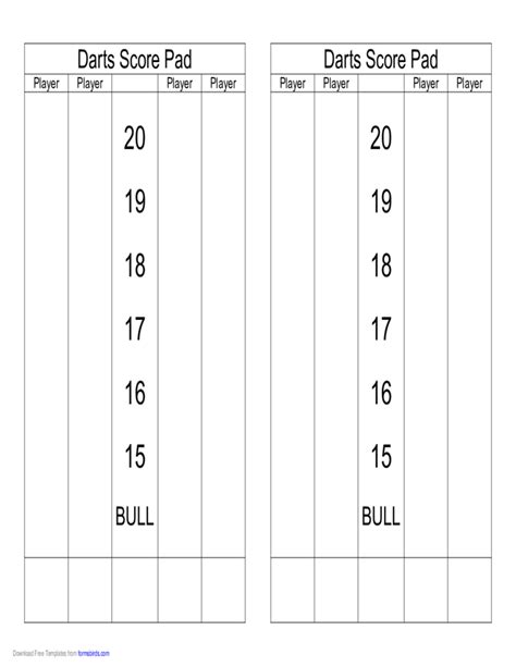 Dart Score Sheets Pdf Drone Fest