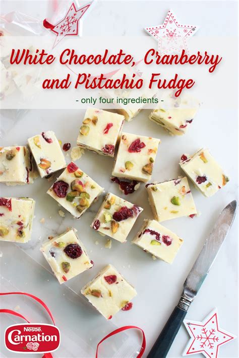 Cranberry Pistachio Fudge Recipe In 2021 Fudge Fudge Recipes Cranberry Pistachio Fudge
