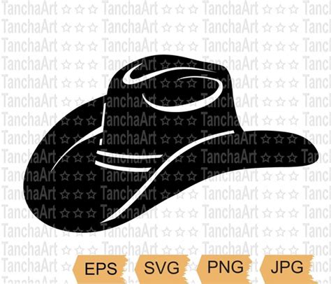 Cowboy Hat SVG Vector Cowboy Hat SVG Cowboy Hat Silhouette Etsy UK