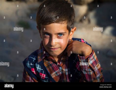 Kurdish Child With Blue Eyes Palangan Iran Stock Photo Alamy
