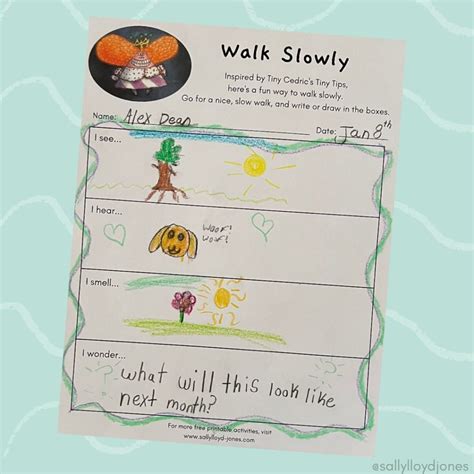 Walk Slowly With Tiny Cedric Sally Lloyd Jones