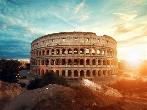 Desktop Wallpaper Colosseum Ancient Architecture Rome Hd Image Picture Background C805c3