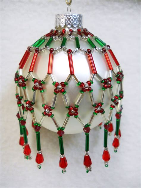 Pattern Only Beaded Christmas Ornament Cover Holiday Original Christmas