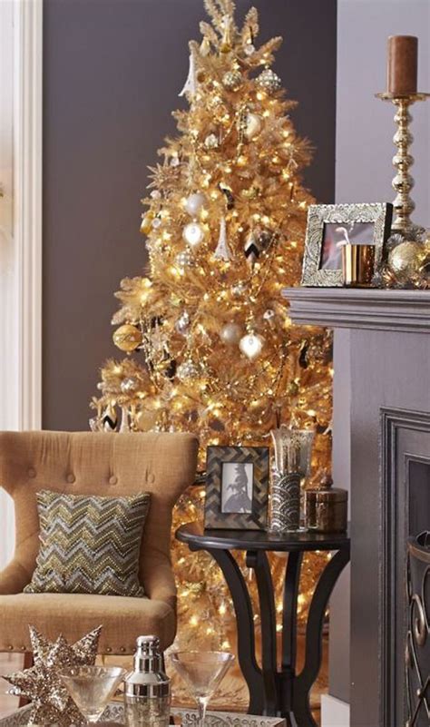 20 Luxury Gold Christmas Trees Decor For Sparkling Holidays Home