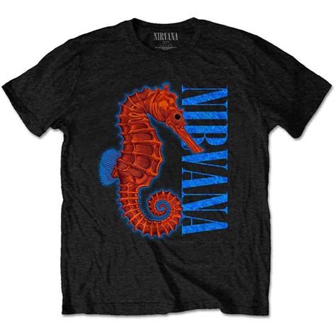 Nirvana Seahorse T Shirt Rockart Shop