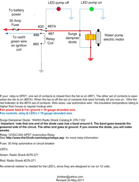 Advice On Wiring Up A Csr Electric Waterpump | Mustang ...