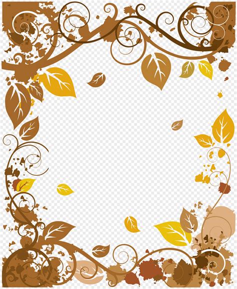 Autumn Leaves Border Png Imagepicture Free Download 400416256