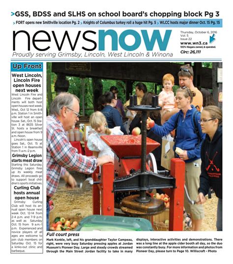 Newsnow Niagara E Edition October 6 2016 By Newsnow Niagara Issuu