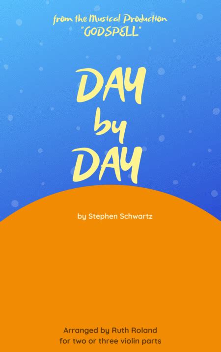 Day By Day From Godspell Free Music Sheet