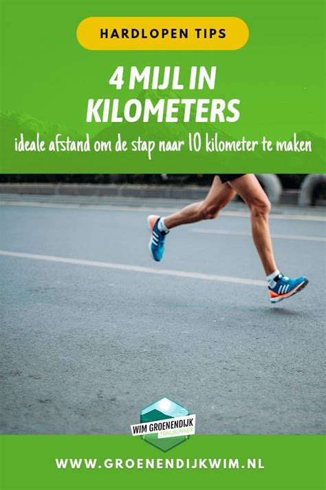 4 Mijl Hardloopwedstrijd In Kilometers Hardlopen Wim Groenendijk
