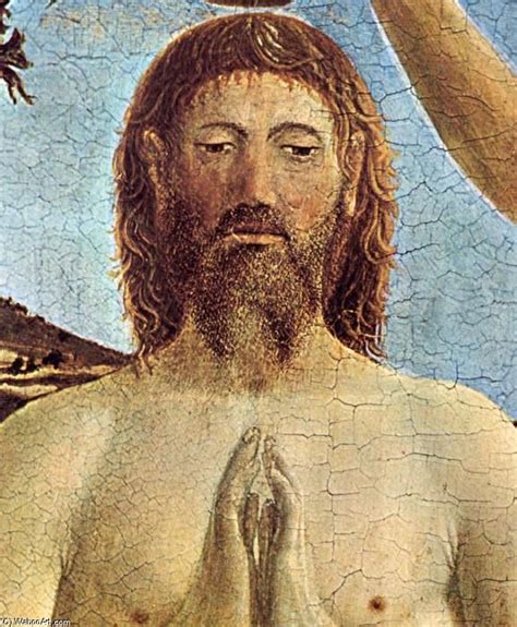 Piero Della Francesca Baptism Of Christ Detail Painting