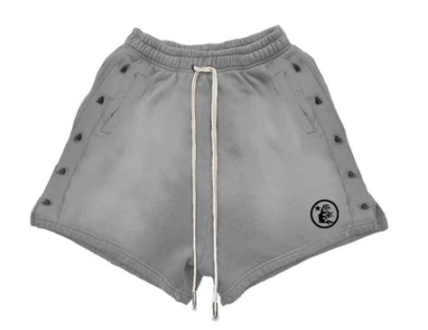 Hellstar Grey Snap Shorts Whats On The Star