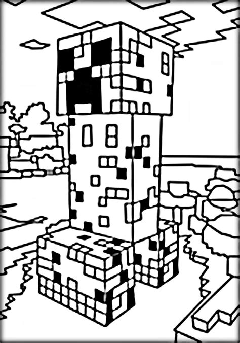 Free Minecraft Coloring Pages Printable