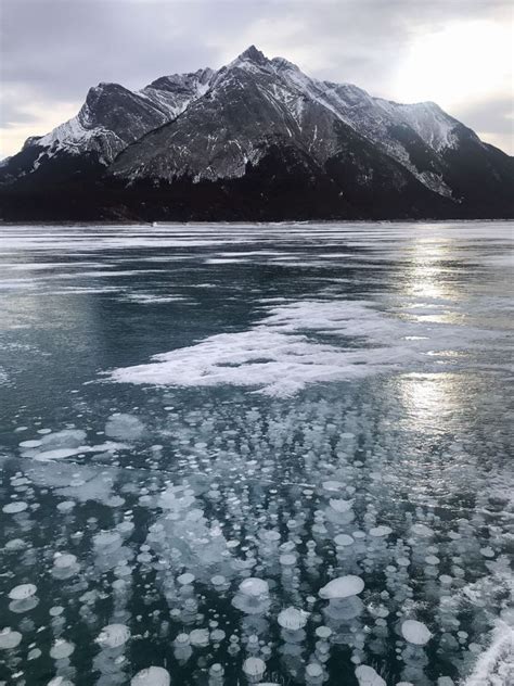Abraham Lake Alberta Ice Bubble Heaven Wander Woman Travel Magazine