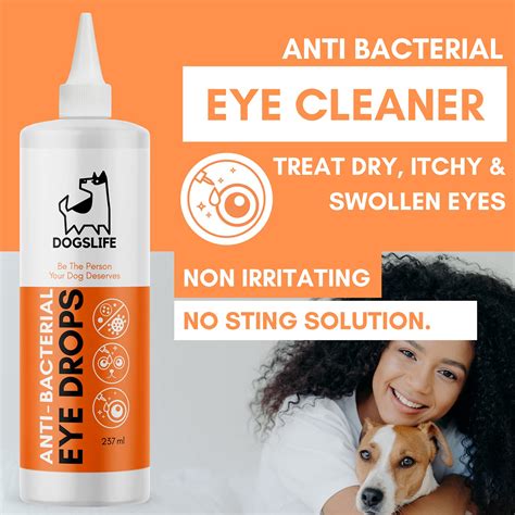 Eyewash Drops For Dogs 237ml Dog Eye Cleaner Treat Dry Itchy Eyes
