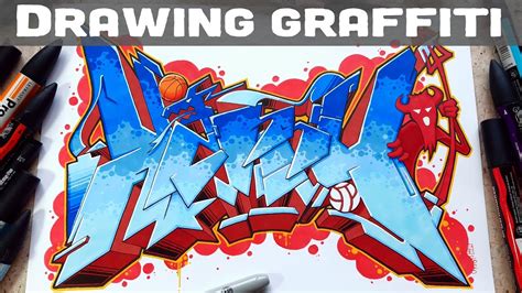 Drawing Graffiti With Markers 4 Graffiti Art Tutorial Promarker