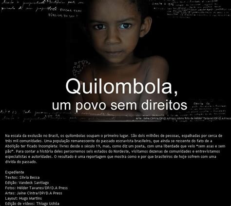 Comunidades Remanescentes Quilombolas E Escravid O Quilombola Um Povo