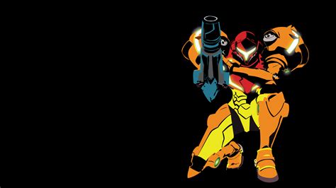 I Made A Vectorminimalist Wallpaper 1920x1080 Of Samus In Her