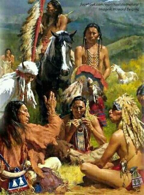 An Image Of Native Americans In The Wilderness