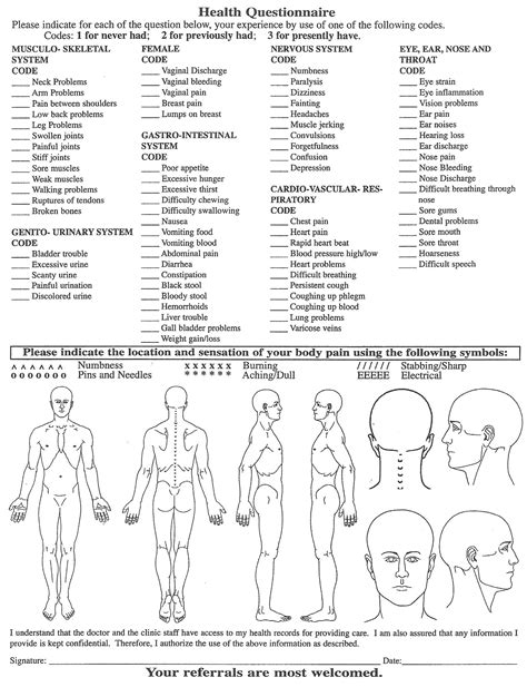 chair massage intake form body massage consultation form