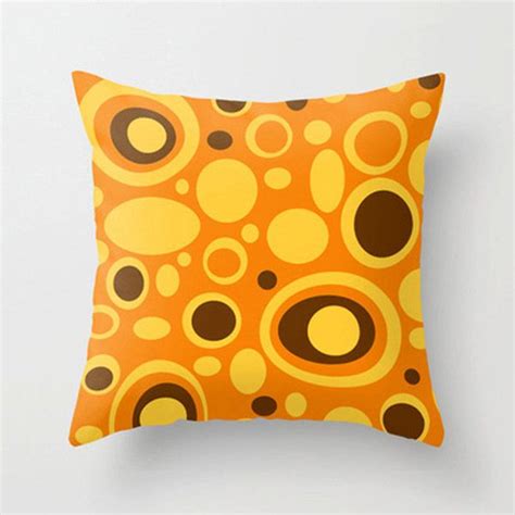 Orangeade Mod Pillow Mid Century Modern Pillows Retro
