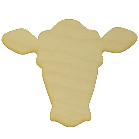 Cow Unfinished Cutout Wood Home Improvement