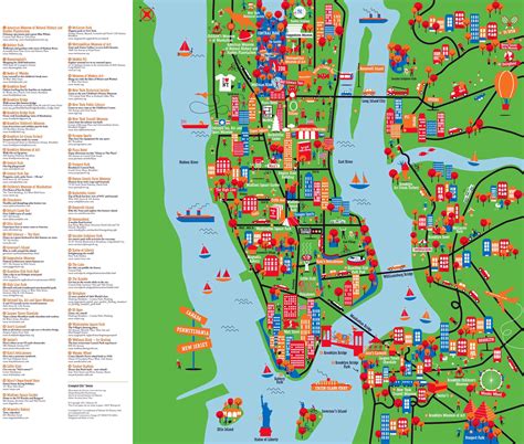 Maps Update 7421539 Map Of Nyc Tourist Attractions New York City