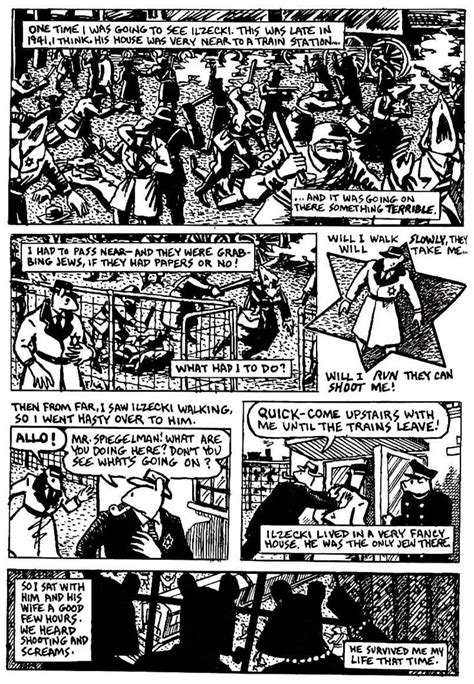 Page Of Maus I My Father Bleeds History Art Spiegelman Graphic Novel Art