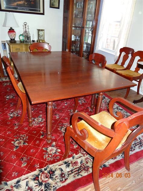 Our solid cherry dining room furniture collection features a few pieces to choose from. Vintage Willett Solid Cherry Dining Table with 6 Chairs # ...