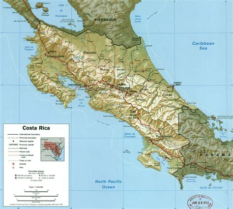 Carte Du Costa Rica
