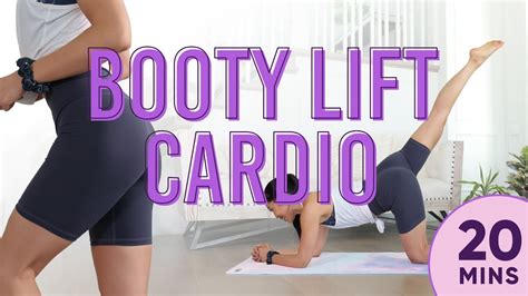 20 Minute Booty Lift Cardio Pilates Workout 7 Day Glute Challenge Do This Video Every Day