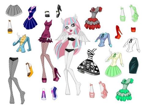 En un ratito tendremos listo un juego divertido para que los peques se diviertan por un buen rato. Muñecas monster high para recortar y vestir
