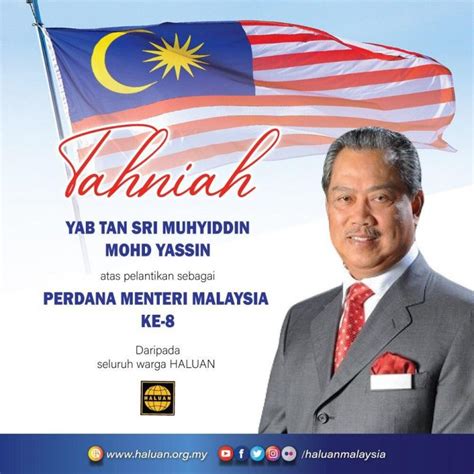 Jabatan perdana menteri setia perdana 8, kompleks setia perdana, pusat pentadbiran kerajaan persekutuan, 62502 putrajaya, malaysia. Tahniah Perdana Menteri Malaysia ke-8 - HALUAN