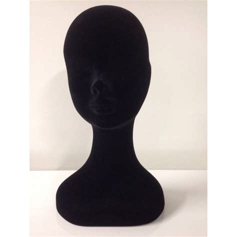 Female Head Mannequin Black Color