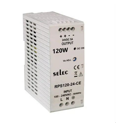 Selec 24vdc Rps120 24 Ce 120w Series Smps Output Voltage 24 28v Dc Input Voltage Range 100